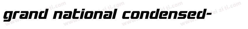 grand national condensed字体转换